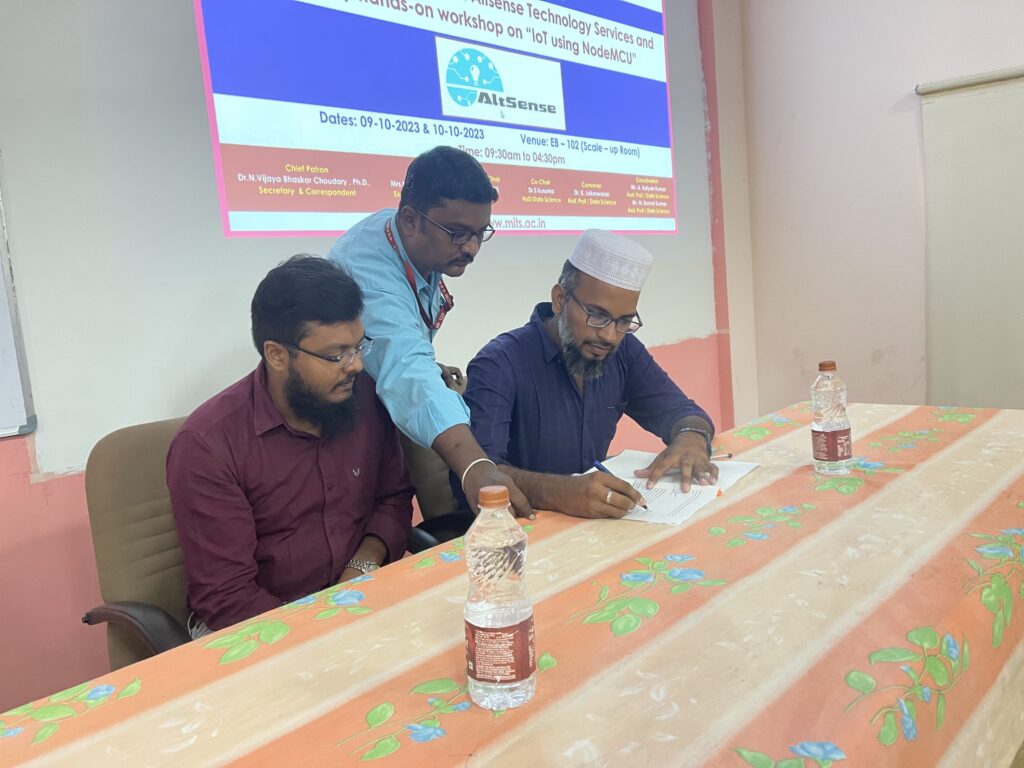 MoU Signed with Madanapalle Institute of technology and science