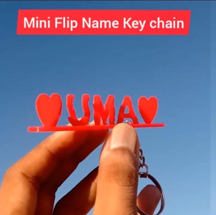 Flip Name Key chains