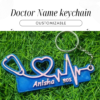 Doctor name Keychain
